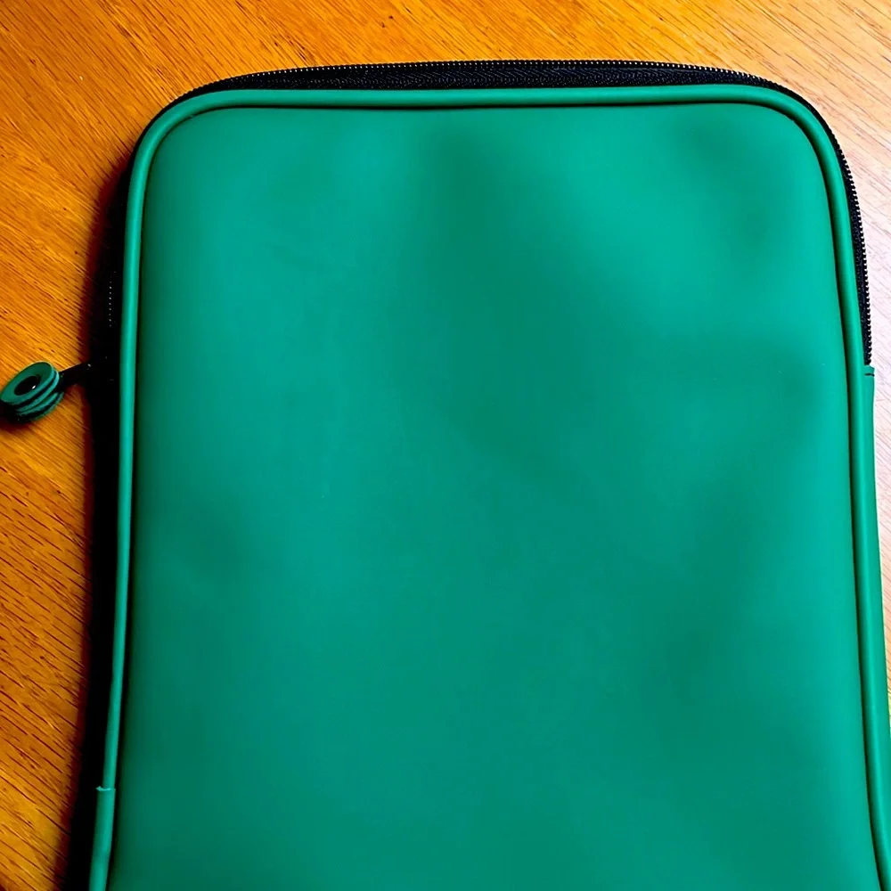Stephane Verdino vertical carrier for tablet, e-reader, or notebook.  10.5” x 8”
